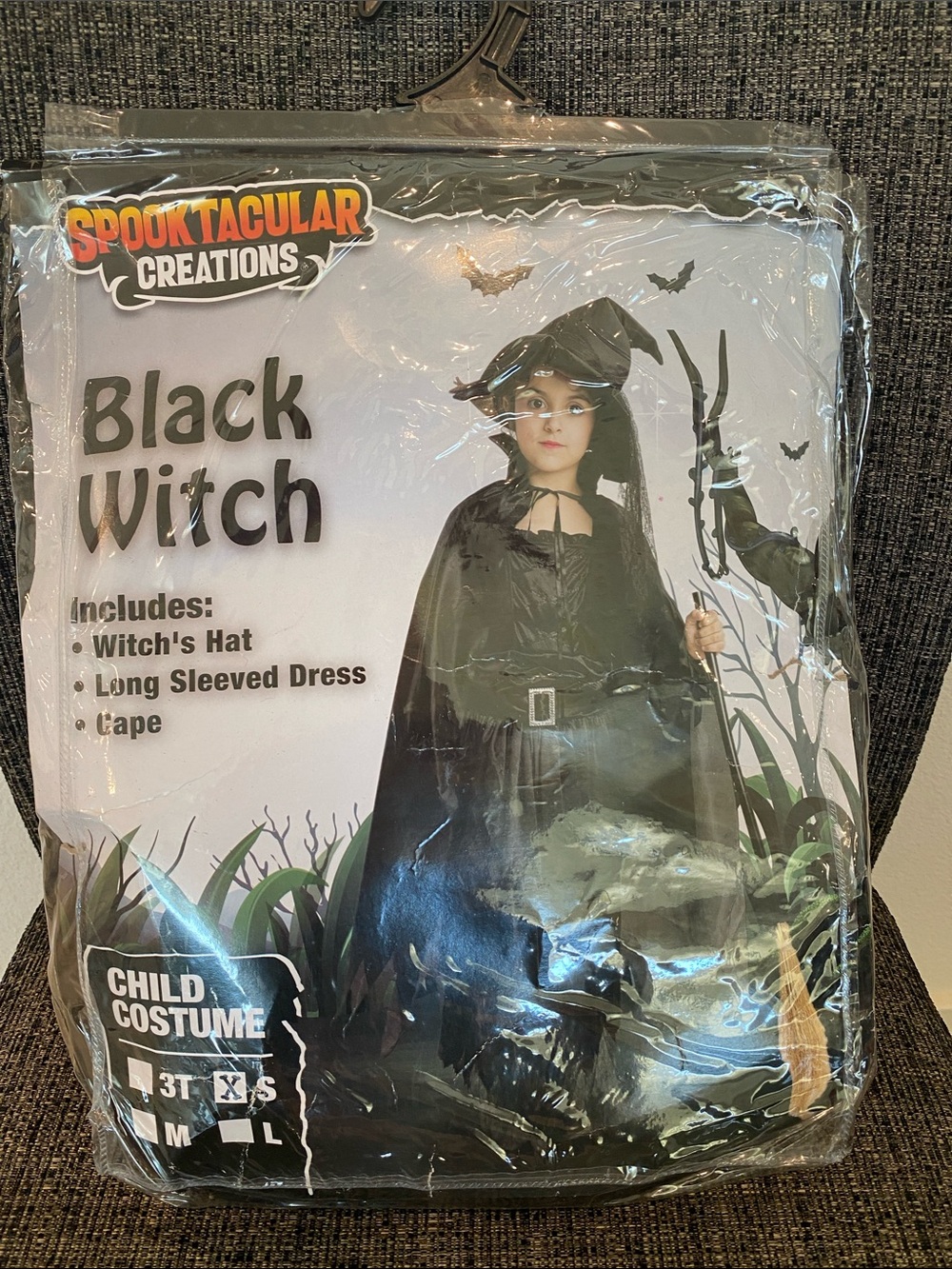 Spooktacular Creations Black Witch Kids Costume - Hat, Dress & Cape